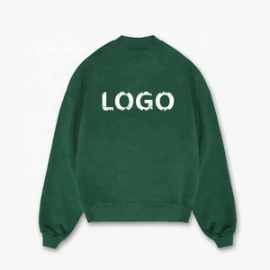 เสื้อสเวตเชิ้ตคอกลมผ้าฝ้ายแบบสั่งทำพิเศษ พร้อมโลโก้พิมพ์ลายแบบวินเทจ เสื้อสเวตเชิ้ตคอเต่าแบบวินเทจ ผลิตโดยโรงงาน OEM - Product Image 2