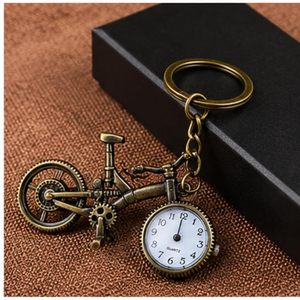 Custom Polished Modern Antique Brass Keychain with Quartz Clock Gold-Plated Metal Craft Carved Collectible Decor - Product Image 3