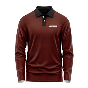 Camisetas Polo de Manga Larga para Hombre con Logotipo Personalizado, Tela Suave Premium, Diseño de Cuello Clásico para Uniformes de Empresa, Pedidos al por Mayor - Product Image 2