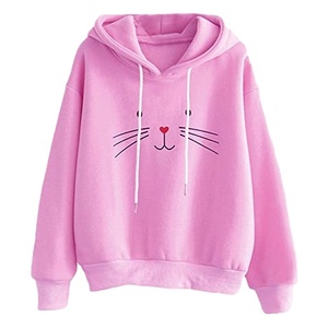 Customized Printed Solid Hooded Waterproof Breathable Lined Winter Pullover Streetwear <b>Hoodie</b> 100% Cotton Wholesale <b>Women's</b> - Product Image 1