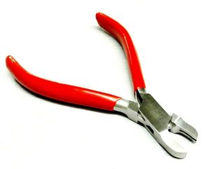 Alicates Manuales para Joyería con Mango Rojo, Herramienta de Acero Inoxidable para Doblar Alambres y Reparar Anillos - Product Image 1