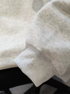 Sweat-shirt à col rond pour femme, imprimé chat mignon, épaules tombantes, pull décontracté en mélange de coton - Product Image 5