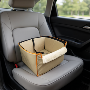 Asiento de viaje para mascotas Yommy para coche 32x40.5x28 cm, transportín plegable para perros y gatos - Product Image 2