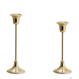 Simple Design <b>Brass</b> <b>Candlestick</b> Holders with Excellent Quality 3 Different Sizes Pillar <b>Brass</b> Candle Stand - Product Image 5
