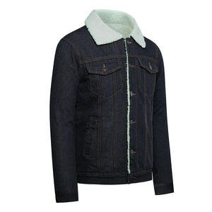 Veste en jean délavé personnalisable avec logo, style rétro, design élégant, en coton confortable, pour activités sportives en extérieur - Product Image 3