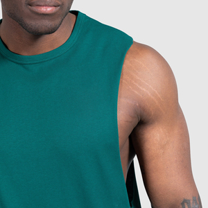 Custom Men Knitted Embroidery Tank <b>Top</b>-100% Cotton Tank <b>Top</b> Moisture Wicking Quick Dry Street Style Summer Workout Tank <b>Top</b> Men - Product Image 4