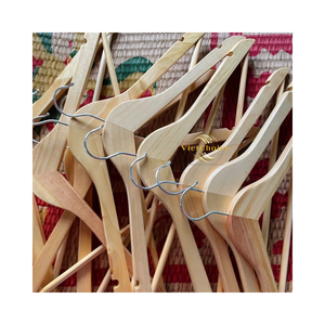 Natural Wooden Hanger Durable Clothes Hanger for Closet and Garment Storage - Product Image 2