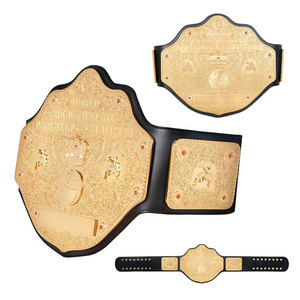 Cinturón de Campeonato Mundial de Peso Pesado Big Gold para Adultos, Cuero Vacuno con Hebilla de Diseño 3D en Aleación, Personalizable, Impermeable, con Logotipo Personalizado - Product Image 3
