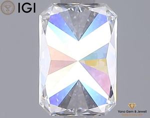 Diamant de laboratoire CVD, clarté VVS2, couleur D, 1,30 carat, avec certificat IGI, taille radiant, pour bijoux de luxe. - Product Image 6