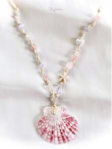Collier ras du cou fait main en coquillages naturels, bijoux bohèmes de plage, collier pour les vacances d'été pour femmes - Product Image 3