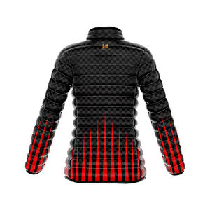 Veste matelassée à fermeture éclair personnalisée avec impression numérique, tissu en toile imperméable, respirant, coupe-vent, séchage rapide - Product Image 5