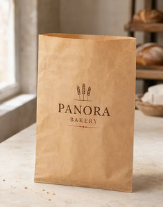 Custom Logo Kraft Paper Shopping <b>Bag</b> Brown Grocery Carrier <b>Bag</b> for <b>Bakery</b> Supermarket Promotion - Product Image 6