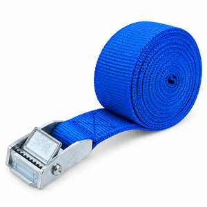 Correa de Amarre con Hebilla de Leva de 38 mm, 450 kg, Poliéster, Sin Gancho, para Logística, Transporte de Carga, Proveedor Directo de Fábrica - Product Image 1