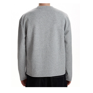 Sweat-shirt personnalisé épais et respirant, pull-over classique, couleur unie, vêtement décontracté, manches longues, sweat-shirt pour homme - Product Image 3