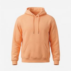 Cotton Blend Hooded Jackets <b>Zip</b> <b>Up</b> Custom Embroidery Anti Shrink Knitted Printed Students Workers Athletes OEM Production Supply - Product Image 1