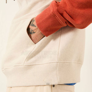 Sweat-shirts d'hiver décontractés de haute qualité 100% coton avec texture polaire douce et capuche ajustable - Product Image 6