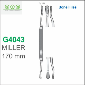 Lima para Hueso Tipo Miller de 175 mm, Instrumento Quirúrgico para Osteotomía, Certificado CE ISO, Herramienta para Cirugía Ósea - Product Image 4
