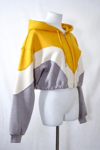 Latest Fashion Long Sleeve <b>Crop</b> Top Hoodie Casual Solid Color <b>Crop</b> Top Hoodies <b>Crop</b> Top Hoodie Comfortable Factory Made Women - Product Image 4