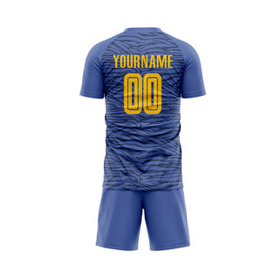 Blue White Color Sleeveless Custom Adult <b>Soccer</b> Football Kit Men Sports Training Wear Printed Summer Quick Dry 100% Polyester - Product Image 6