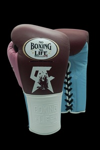 Canelo No Boxing No Life High Quality Cowhide <b>Leather</b> MMA Training Boxing Gloves Lace-Up Wrist Support Lightweight Breathable - Product Image 3