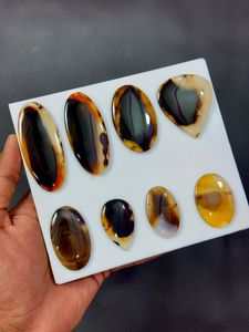 Perles de pierre naturelle d'agate du Montana de qualité export pour la fabrication de colliers, bracelets et bijoux artisanaux, disponibles en grande quantité - Product Image 1