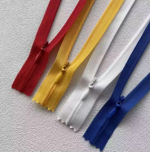 Factory Direct Sale Colorful Wholesale 3# Nylon Invisible Hidden <b>Zipper</b> Apparel <b>Zippers</b> for Dress Garments - Product Image 2