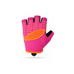 Guantes Deportivos de Medio Dedo, Color Rosa Naranja, Transpirables, de Poliéster, para Levantamiento de Pesas, Entrenamiento en Gimnasio, con Protección Antideslizante para la Palma - Product Image 2