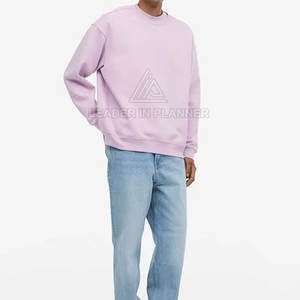 Sudadera básica ligera con cuello redondo para hombre, ropa de manga larga hecha de algodón, sudaderas para hombre. - Product Image 2