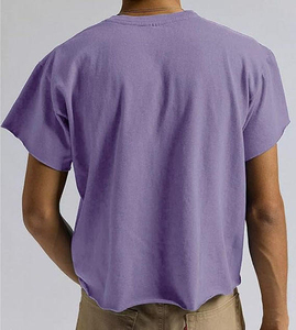 T-shirt unisexe en coton coupe ample de haute qualité, style streetwear, personnalisation de marque, fournisseur en gros - Product Image 3