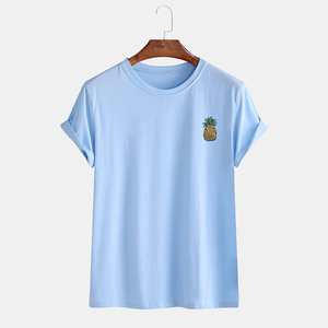 Camisetas de hombre 100% algodón con logo personalizado, camiseta informal de color sólido a la moda para hombre, calidad de marca - Product Image 1