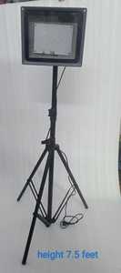 Portable <b>LED</b> <b>Work</b> <b>Light</b> 12000lm 5000K Daylight Black Aluminum Alloy Floor Stand IP65 220V Workshop Lighting - Product Image 3
