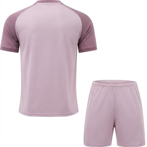 Unisex Soccer Jersey Kit Solid Color Short Sleeve Moisture <b>Wicking</b> Breathable Quick Dry Polyester Adult Uniforms - Product Image 1