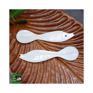 FISH SHAPE MOTHER OF PEARL SPOON WHOLESALE EXQUISITE MOP SPOON TINY SIZE SEL BY SET FOR LUXURY GIFT ASIAN TRADITIONAL STYLE - Product Image 6