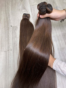 Extensiones de Cabello Humano con Trama Recta, Color Marrón, 12-34 Pulgadas, 100% Cabello Humano Vietnamita, Doble Trama, Proveedor Destacado - Product Image 2