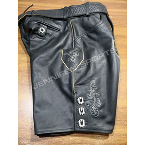 Pantalones Cortos de Cuero Vacuno Genuino para Hombre, Estilo Oktoberfest 2026, Traje Tradicional Bávaro para Fiesta, los Más Vendidos - Product Image 5