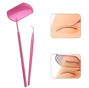 Séparateur de sourcils 2-en-1 en acier inoxydable végétalien de qualité supérieure avec permanente rapide (5-8 min) longue durée et durable - Product Image 1