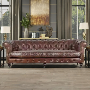 2025, superventas, sofá elegante de 3 plazas con botones redactados a mano, lujoso para el hogar, sala de estar, oficina, habitación de invitados, salón de Hotel - Product Image 1