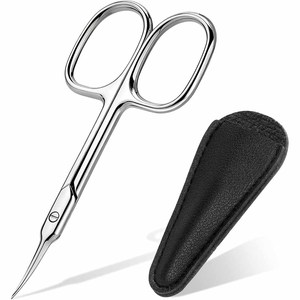 Cuticle <b>Scissors</b>, Extra Fine Curved <b>Nail</b> <b>Scissors</b> <b>for</b> Men Women, Professional Small Grooming <b>Scissor</b> <b>for</b> Eyebrow, Eyelash - Product Image 1