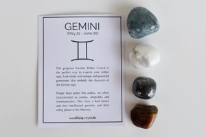 Top Quality GEMINI Zodiac Crystals <b>Kit</b> For Healing Meditation Gift Jewelry - Product Image 2