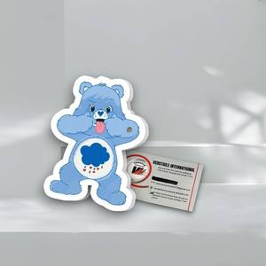 แผ่นแม่เหล็กอะคริลิคสำหรับต่อขนตา รูปหัวใจผีเสื้อ ลายหมีสีน้ำเงิน ยี่ห้อ Private Label ใช้ซ้ำได้ เป็นมิตรกับสิ่งแวดล้อม สำหรับต่อขนตาแบบ Diamond Heart Butterfly - Product Image 4