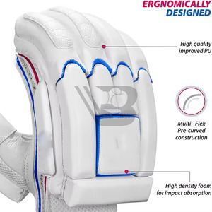 Plain High Quality Cricket Batting <b>Gloves</b> with Customizable Logo <b>PVC</b>/Leather/PC Material Comfortable Fit for All Seasons - Product Image 6