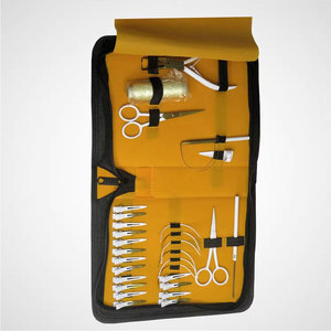 Professional Hair Extension Tools Kit with <b>Small</b> Stainless Steel Scissors Extension <b>Pliers</b> White Zipper Storage - Product Image 3