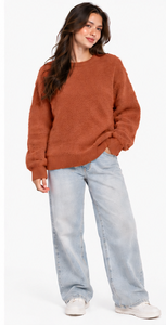 Pull en mohair épais unisexe, col rond oversize, rayé, tricoté à la main, jacquard, tricot d'hiver, conception personnalisée OEM ODM - Product Image 5