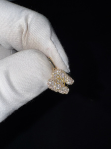 จากร้านขายเพชรแท้สีทองแท้10K ที่ปลูกในห้องทดลองดีไซน์ไม่เหมือนใครหรูหราของขวัญที่ทำจากทันตแพทย์สร้อยคอแบบมินิมอลสวยงาม - Product Image 6