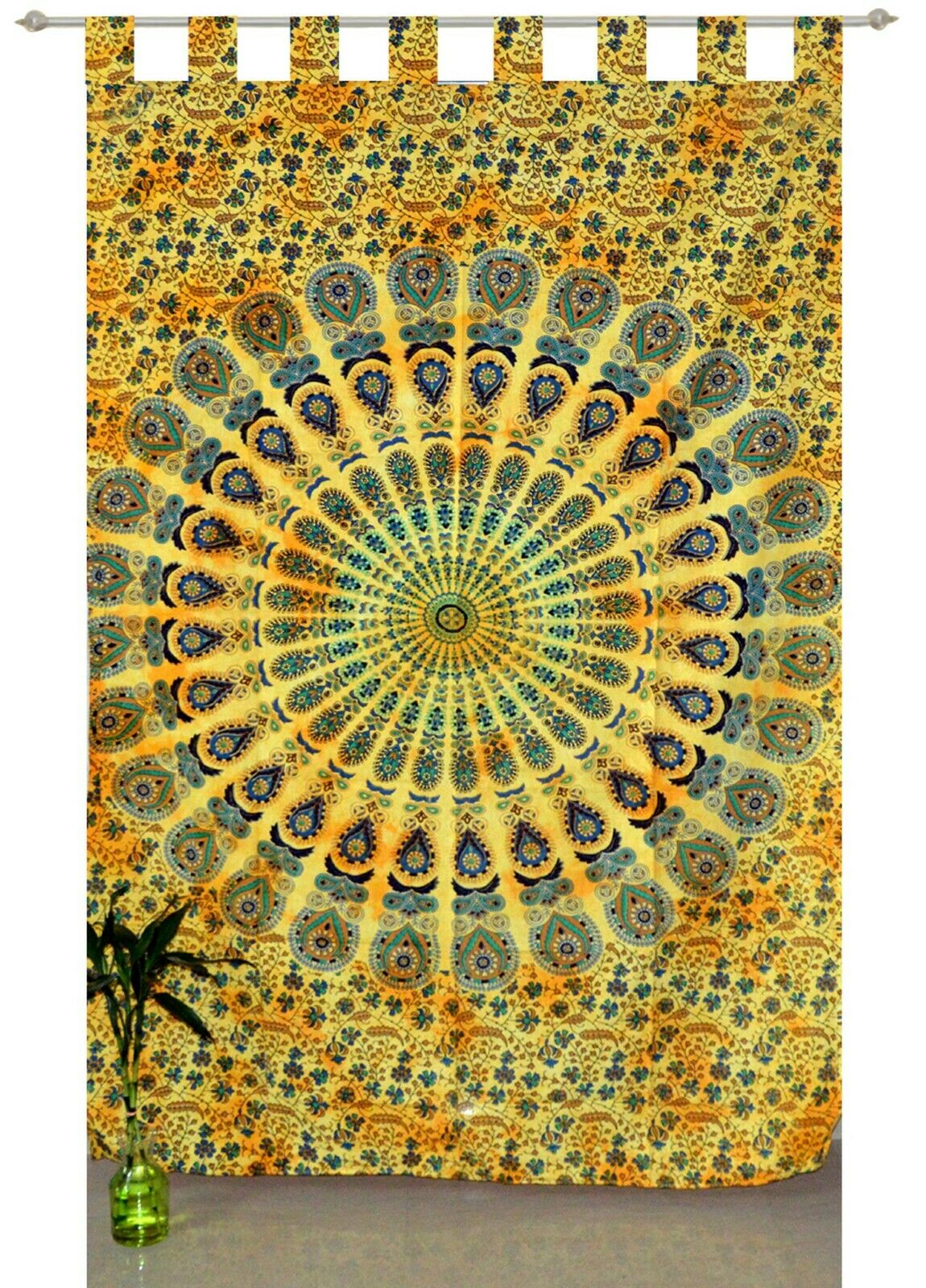 Peacock Mandala yellow