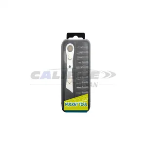 CALIBRE 13pc Low Profile Mini Offset <b>Ratchet</b> Wrench <b>Screwdriver</b> Set - Product Image 1
