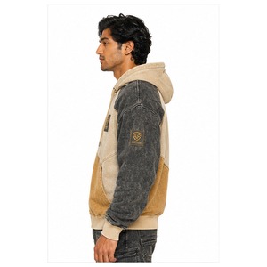 Top Quality Men <b>Vintage</b> Zip Hoodie Classic Washed Streetwear <b>Sweatshirt</b> For Everyday Fashion And Outdoor Wear - Product Image 5