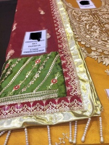 Gharara-vestidos de boda paquistaníes, trajes de novia Lehnga, gran oferta, 2021 - Product Image 3