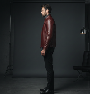 Veste de motard en cuir véritable pour homme sur mesure |   Veste de moto slim fit en cuir de vachette pleine fleur de qualité supérieure |   OEM/ODM Toile de haute qualité - Product Image 6