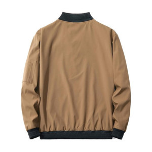 Nouvelle veste bomber en toile à col montant pour homme, manches longues, logo sur le devant, veste bomber écologique pour homme - Product Image 2